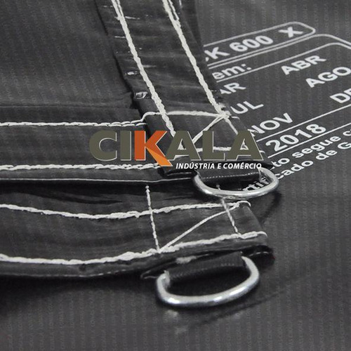 Lona Caminhão Preta 2x2 Mts Pvc 1/2 Argola Carga