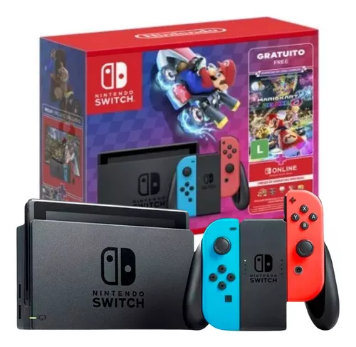 Nintendo Switch Oled Red Mario Edição Especial 64GB Vermelho / Frete Grátis!