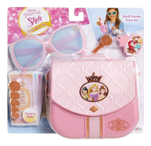 Bolso Disney Princesas Con Gafas Y Accesorios Para Niñas