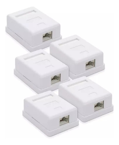 Roseta Rj45 Cat6 Caja De Información Voip 5pcs