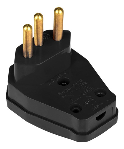 Kit Tomada Macho 20a 3 Pinos Extensão Adaptador 2 Unidades