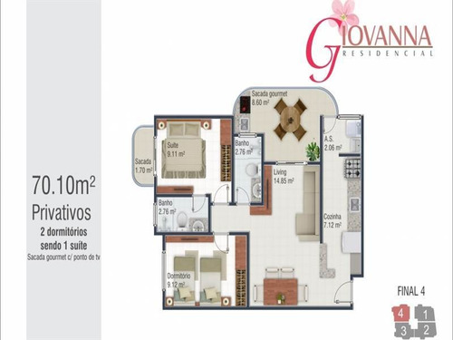 Imagem 5 de 16 de Apartamento - Venda - Aviacao - Praia Grande - Ra4