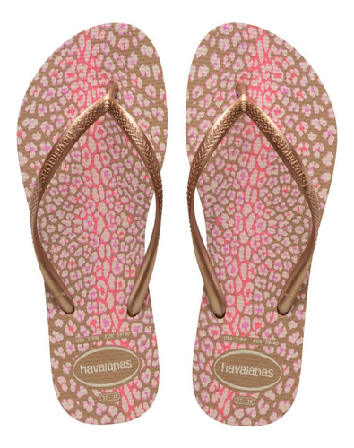 Ojotas Havaianas Slim Animals Print Mujer