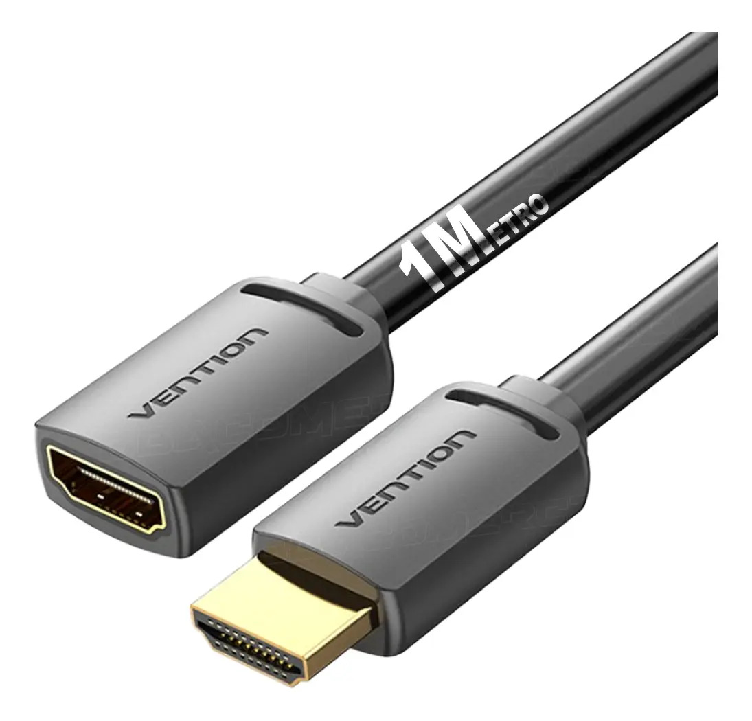 Cabo Extensor Hdmi 2.0 4k 60hz Macho X Femea Hdr Vention 1m