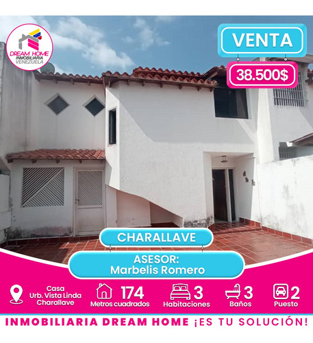 Casa En Venta  Urbanización Vista Linda, Conjunto María Eugenia - Charallave 