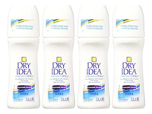 Desodorante Antitranspirante Dry Idea, Polvo Fresco, 3.25 On