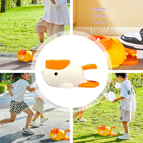 Brinquedo Pato Duck Lançador Argola Atirador D Disco Voador
