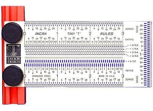 Escuadra Incra Tinyt03 Precision Tiny T-rule De 3 Pulgadas