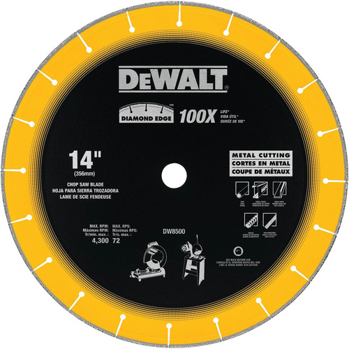 Disco Diamantado Multicorte 14 Pulg Dewalt Dw8500 Amarillo