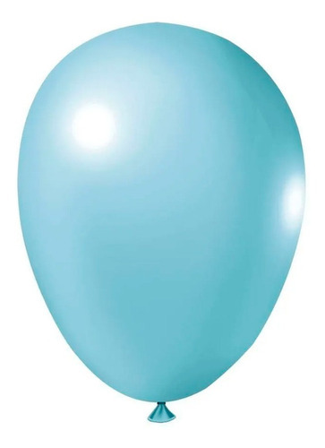 Balão Profissional Liso Balões Joy 5pol 12cm 50und Cor Azul-claro