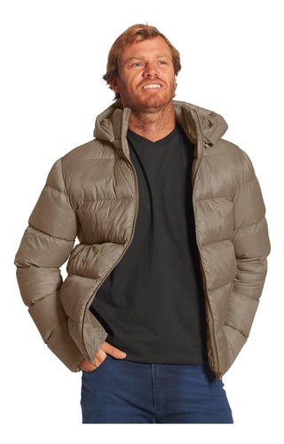 Imagen 1 de 4 de Campera Rip Curl Jk Puffer Marron Hombre
