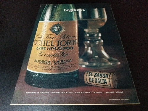 (pb673) Publicidad Clipping Vino Michel Torino * 1980