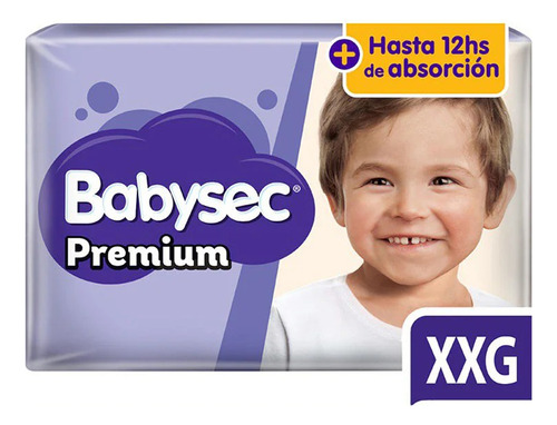 Pañales Babysec Premium Xxg 8u Pack 3 Paquetes 