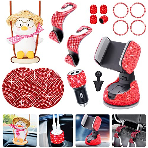 Accesorios De Coche Brillantes Mujeres, Conjunto Lindo ...