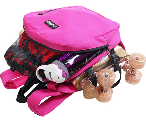 Mochila Fucsia Rosa Para Patines Y Patinetes