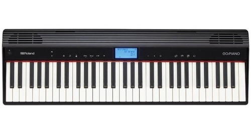 Piano Digital Roland Go-61p Preto 61 Teclas 128 Notas De Po