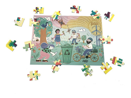 Imagen 4 de 9 de 2 Eco Rompecabezas - Arte - 60 Piezas Fundación Garrahan E