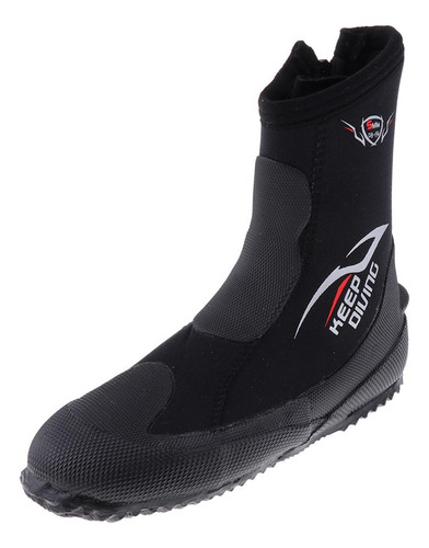 Trajes De Neopreno Bota Con Cremallera De Xl (43-44) Negro