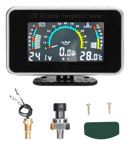 Car Instrument Digital 3 En 1, Medidor Universal, Rv, Camión