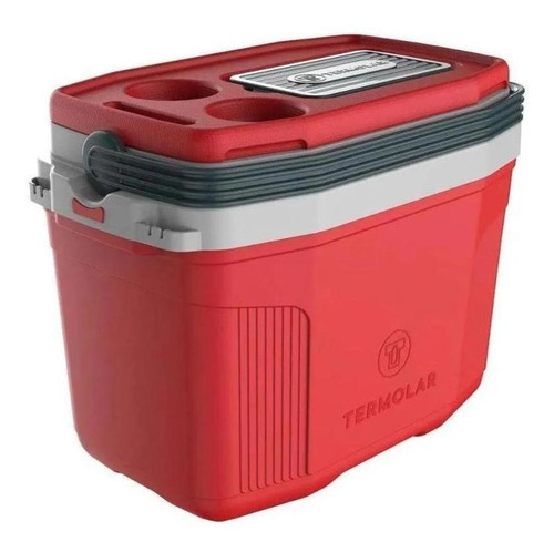Caixa Térmica Vermelha Bebidas 20 Litros Termolar Cooler