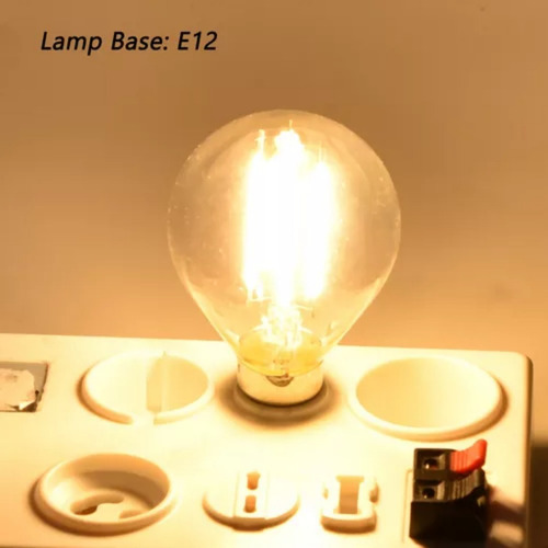 Aa Lámpara Base E14 For Bombilla Vintage G45 Dorada, 6 Unida
