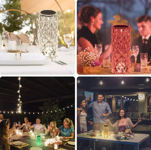 Nuevas Lámpara De Mesa Estilo Cristal Táctil Y Con Control