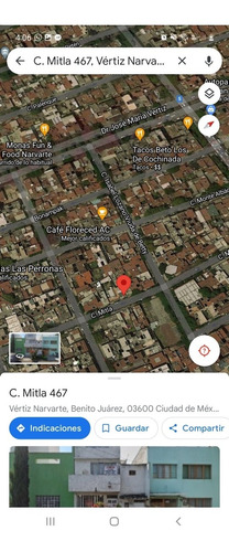 Vendo Terreno/casa En Narvarte Para Desarrollo Habitacional