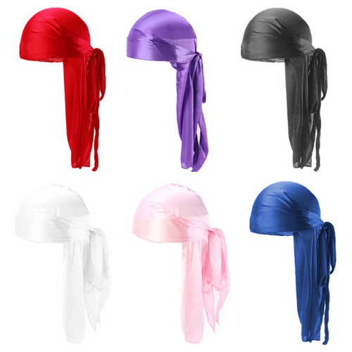 Bufanda Tipo Turbante Musulmana Unisex Durag, 6 Piezas