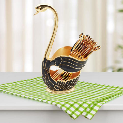 Juego De Cubiertos Cubiertos Contenedor Organizador Cisne