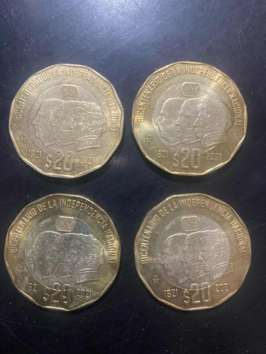 Moneda 20 Pesos 3 Caras