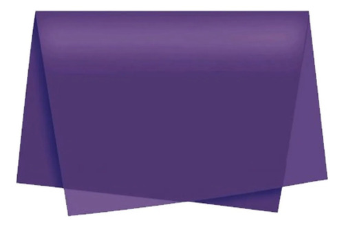 Papel Seda Colorido 48x60cm C/100folhas - Pipa Roupa Sapato Cor Roxo Liso