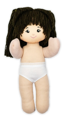 Imagen 3 de 5 de Muñeca De Trapo Con Vestidos Juguete Didáctico Regalo Niña