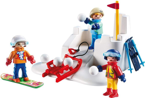 Todobloques Playmobil 9283 Lucha Con Pelotas De Nieve !!