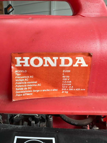 Generador Honda Eu20i