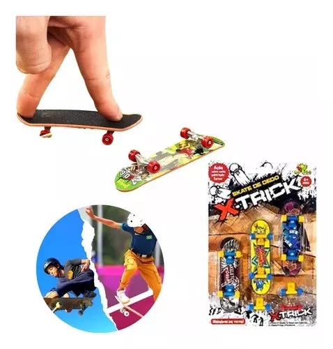 Brinquedo Skate De Dedo Profissional Mini Skatinho De Dedo Barato