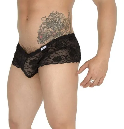 Lenceria Hombre Boxer Encaje Ropa Interior