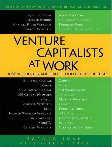 Venture Capitalists At Work, De Tarang Shah. Editorial Springer Verlag Berlin Heidelberg Gmbh Co Kg, Tapa Blanda En Inglés