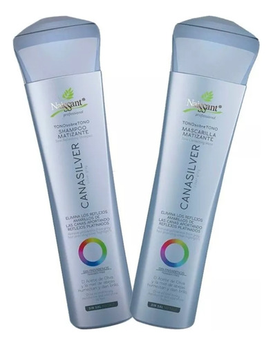 Kit Naissant Shampoo + Mascarilla Matizante Canas Silver