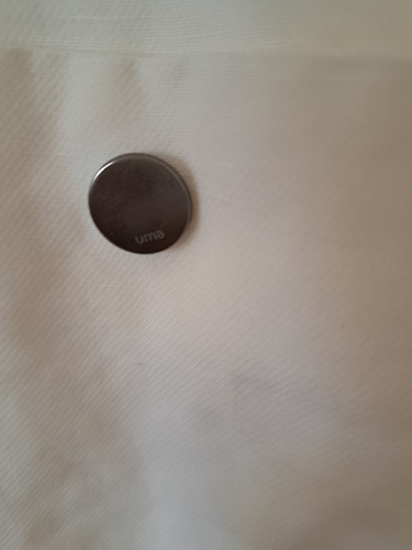 Camisa Úma De Algodón Y Lino . Con Broches Plateados M . Imp (Usado)