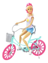 Comprar Muñeca Bonnie Pink Con Bicicleta