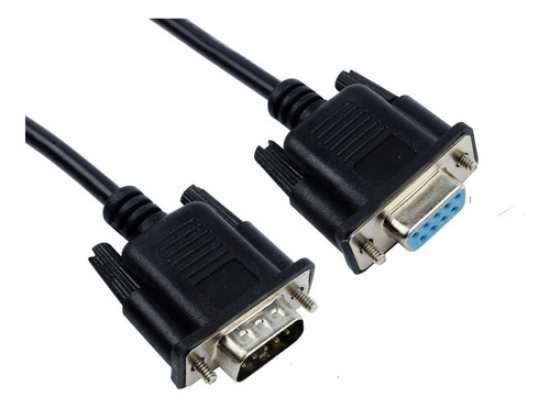 Cabo Adaptaddor 9 Pinos Db9 Fêmea De Um Lado Macho Na Outra