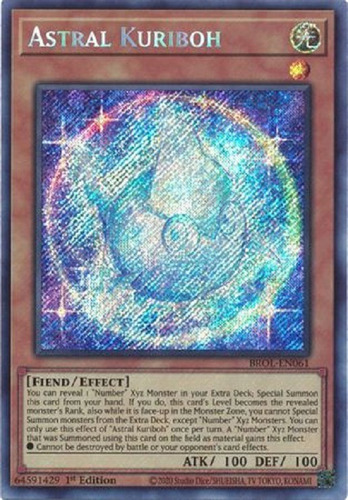 Kuriboh Astral Secret Raro Yugioh