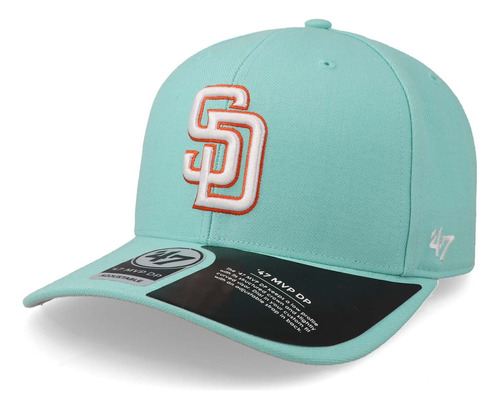 Gorra 47 Mlb Padres San Diego No Shot Mvp Dp Turquesa Unital