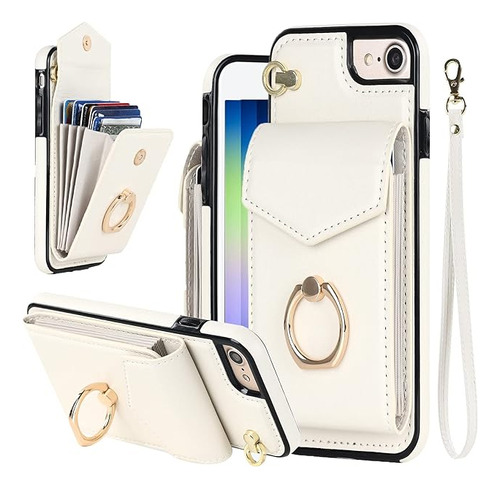 Funda Color Blanco Crema Compatible Con iPhone SE De 3ª Gene