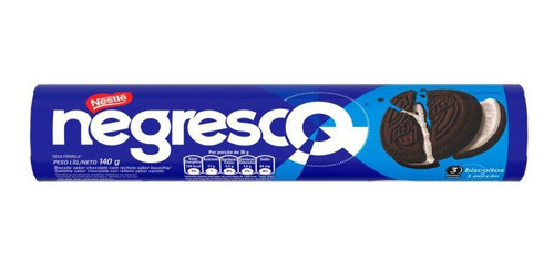 Imagem 1 de 1 de Biscoito Nestlé Negresco Recheado Pacote 140g