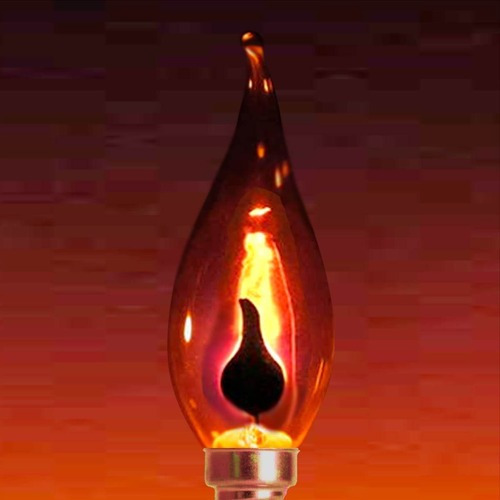 Imagem 5 de 8 de Kit C/10lâmpada Vela Chama Decorativa 3w 127v E27 -flicker