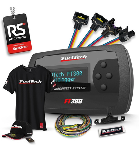 Imagem 1 de 7 de Fueltech Ft300 3 Metros + Brindes + Kit Chicote Gm 4 Bicos