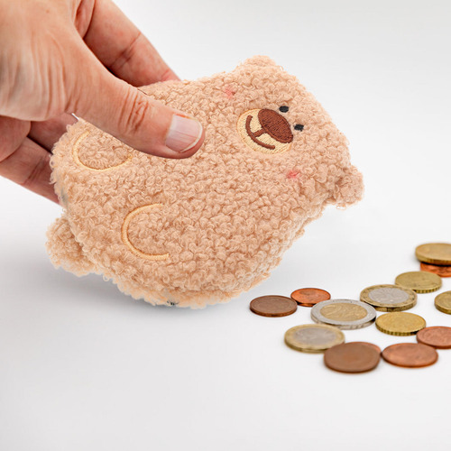 Bolsa De Moedas De Pelúcia, Fofa, Bolsa De Troca De Urso De