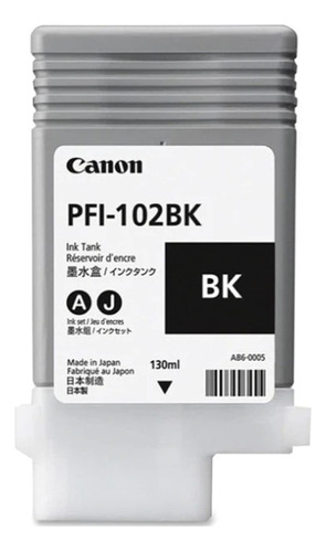 Cartridge Canon Pfi-102bk Negro Original