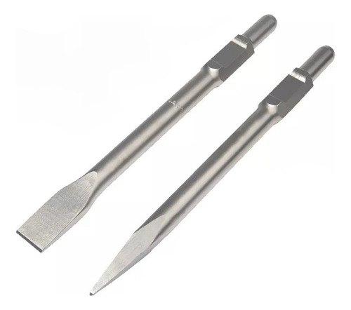 2pc Cincel De Hormigón De 1-1/8 Hexágono 40cm